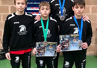 Tres medallas para el  Club  Gladiador  Madrid